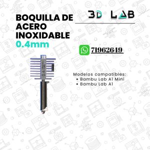 Boquilla Bambu Lab A1 (Inoxidable)